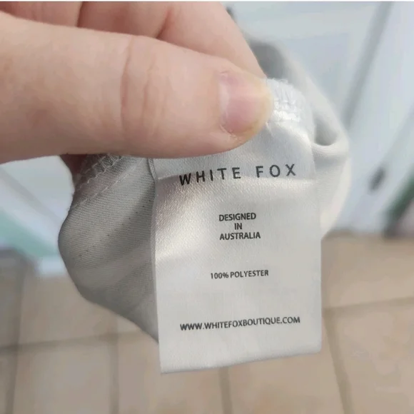 White Fox Boutique Size Small Zebra BLK Cut Out Halter Party Mini Dress $60 MSRP - Picture 8 of 8